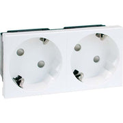 Peha - Schalter-/Steckdosenkombination SCHUKO-EB-Steckd.2-fachant D 6212.21 EMS SI WI 16A 250V 2-pol.33G