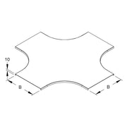 Niedax - Deckel Kreuzstück für Kabeltragsystem Deckel RKSD 200 F