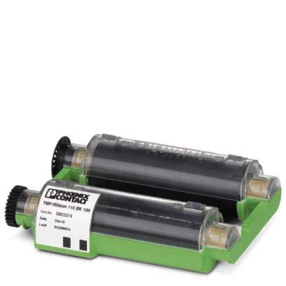 Phoenix Contact - Verbrauchsmaterial für Telefax/Drucker/MFC Farbbandkassette TMP-RIBBON 110 GN100 Breite:110mm grün