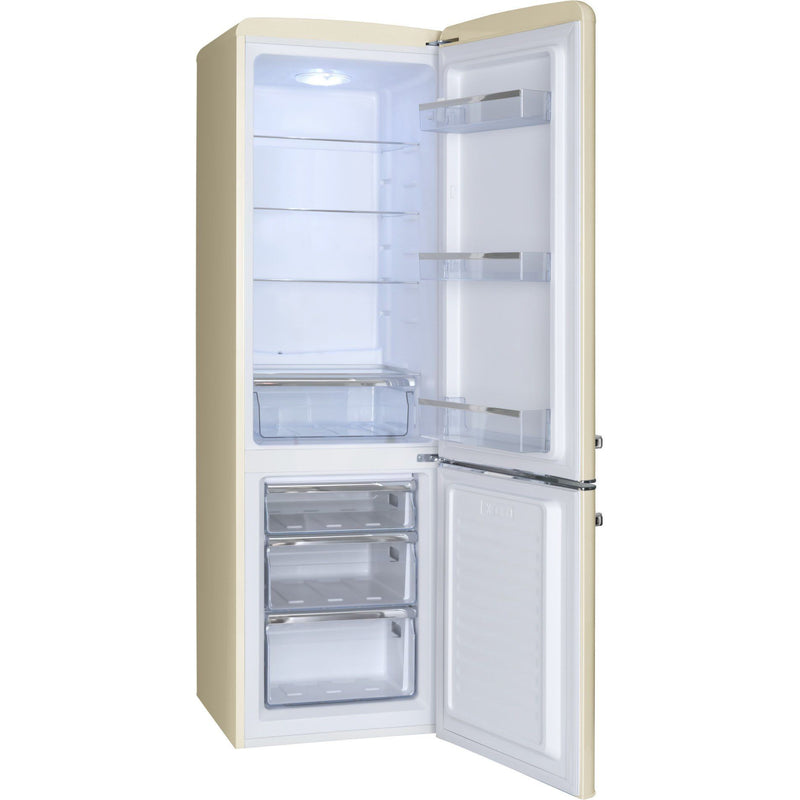Amica - Kühl-/Gefrierkombination Kühl/Gefrierkombi KGCR 387 101 B RETRODESIGN