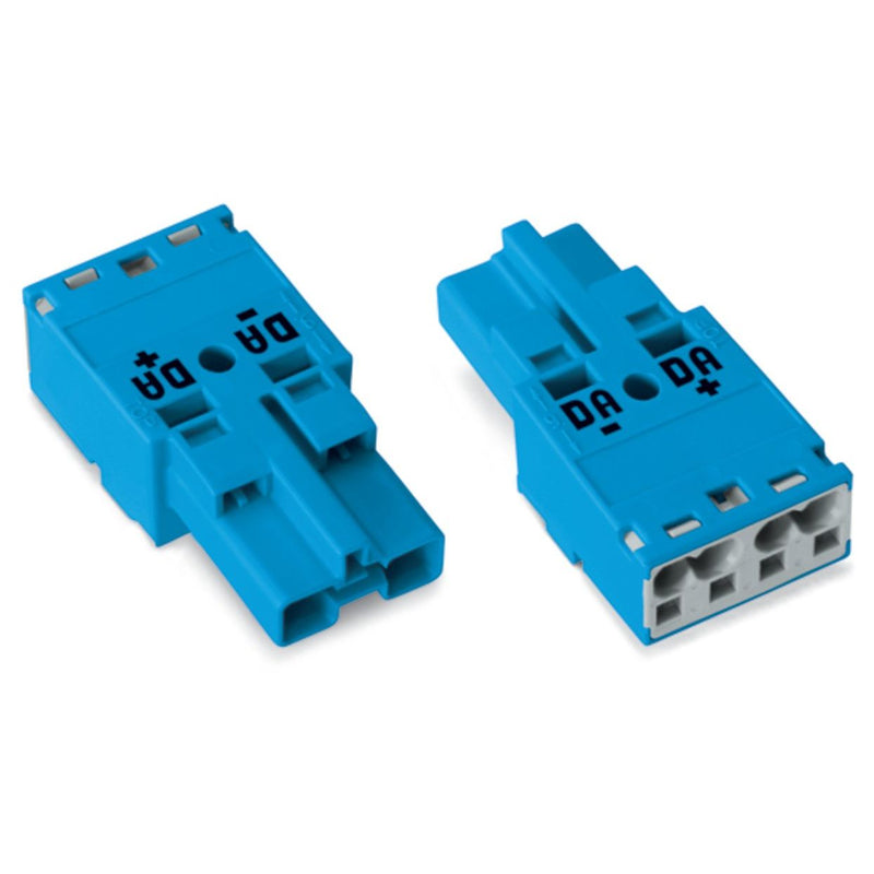 WAGO - Steckverbinder für steckbare Gebäudeinstallation Stecker 2-polig 770-1112 Kod. I,blau − 100 Stück