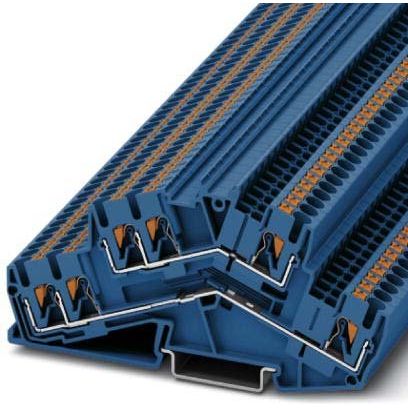 Phoenix Contact - Durchgangs-Reihenklemme Doppelstockklemme PTTBS 2,5-TWIN BU 0,14qmm-4qmm blau − 50 Stück