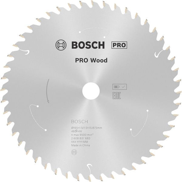 Bosch - Kreissägeblatt PRO Wood cordless 2608837683 Kreissägeblatt 165 x