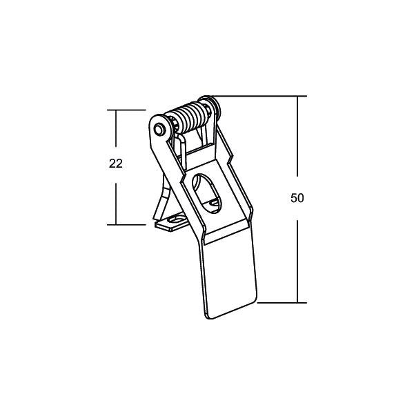 Brumberg Leuchten - Mechanisches Zubehör/Ersatzteile für Leuchten Einbaufeder 4er Set 00532900 0