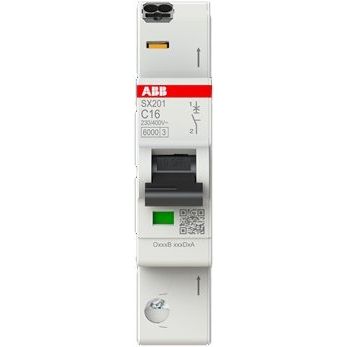 ABB Stotz S&J - Leitungsschutzschalter Sicherungsautomat SX201-C16 6kA, 16A, 1P