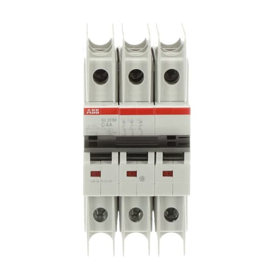 ABB Stotz S&J - Leitungsschutzschalter Sicherungsautomat SU203M-C4 10kA,C 4A,3P UL489
