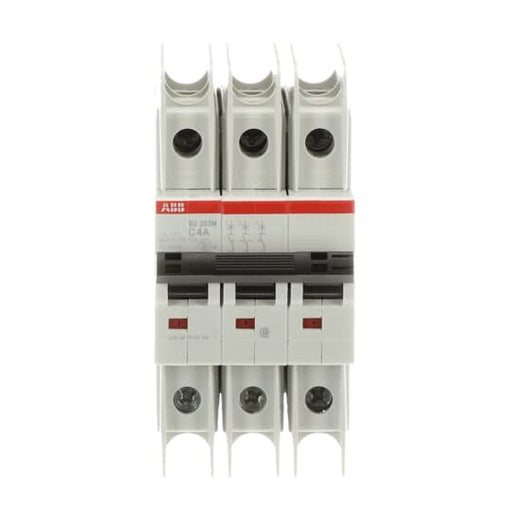 ABB Stotz S&J - Leitungsschutzschalter Sicherungsautomat SU203M-C4 10kA,C 4A,3P UL489