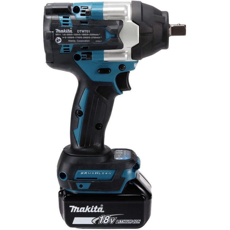Makita - Schlagschrauber (Akku) Akku-Schlagschrauber DTW701RTJ 18V / 5,0 Ah