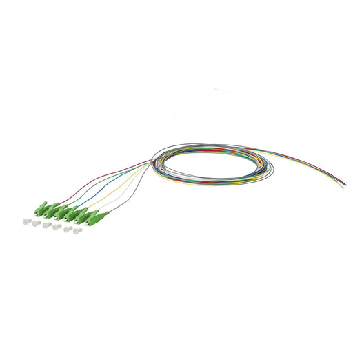 Metz Connect - LWL-Pigtail OpDAT Pigtail LC-APC 150Q1JA0020E6 2m OS2 B2 6farbig − 6 Stück