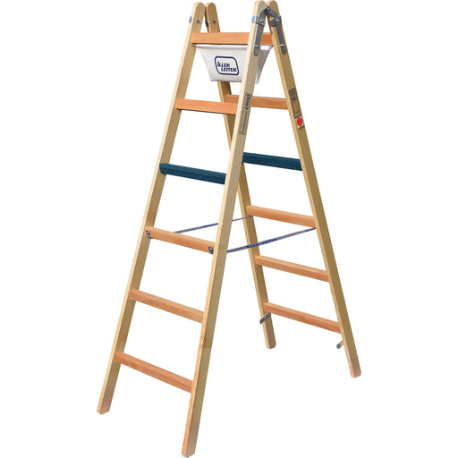 ILLER-LEITER - Sprossenleiter Breitsprossenstehleiter 1108-7 Professional 2x8 Sp