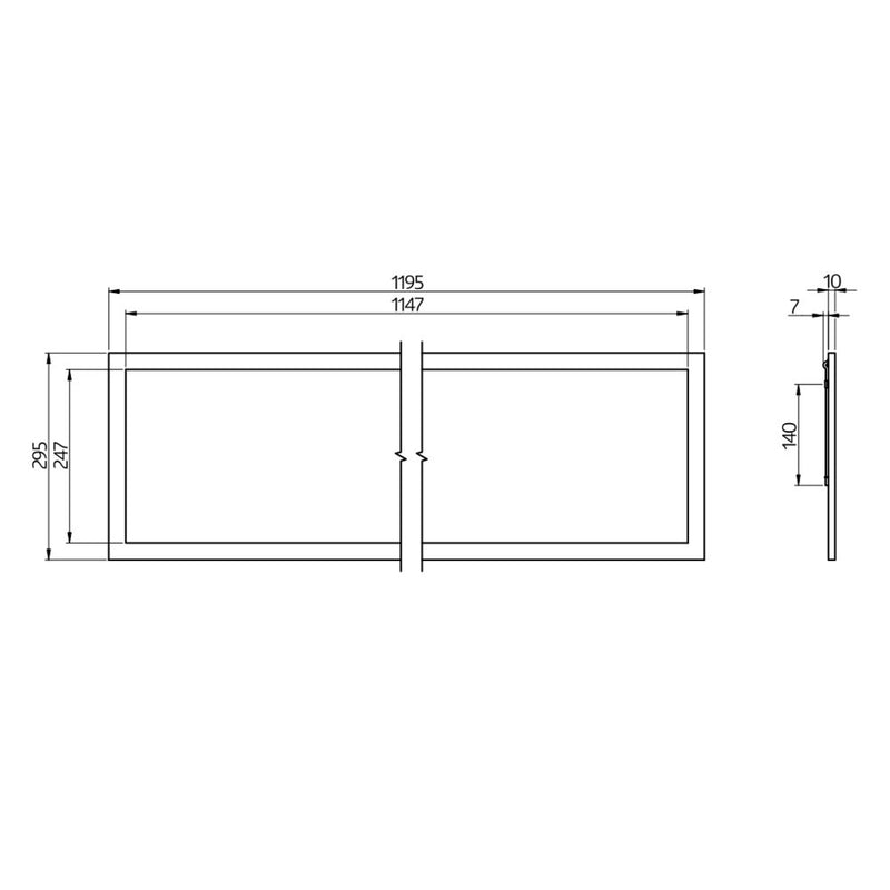 BEG Brück Electronic - Decken-/Wandleuchte LED-Panel PL1-30120LEDAGDALITW DALI, TW