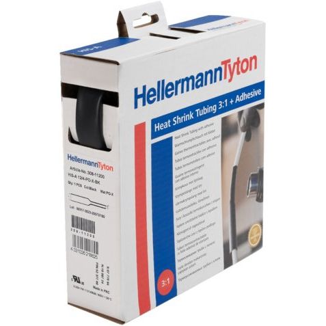 HellermannTyton - Schrumpfschlauch HISA-6/2-POX-BK sw 3=1 L=5m