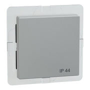 Merten - Abdeckung/Bedienelement für Installationsschalterprogramme Wippe alu 433060 f.Wech.Kre.Schalter