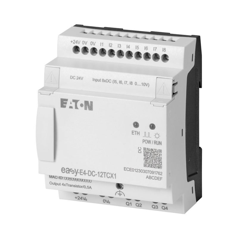 Eaton - Logikmodul Steuerrelais EASY-E4-DC-12TCX1 8 digitale Eingänge