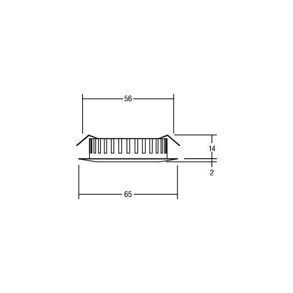 Brumberg Leuchten - Downlight/Strahler/Flutlicht LED-Möbeleinbauleuchte 12109153 3000K D56mm 60°ni-mt