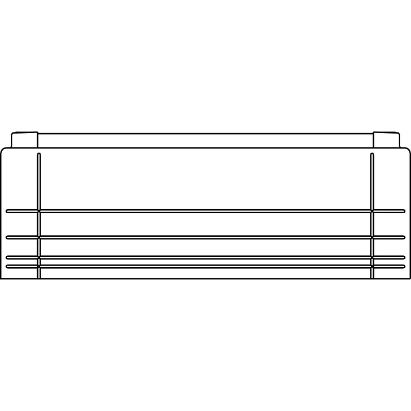 Elsta Mosdorfer - Sockel/Sockelelement (Schaltschrank) Sockelverlängerung SV5 10050684 250/470 RAL 7035