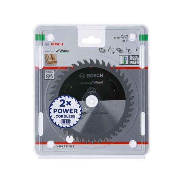 Bosch - Kreissägeblatt PRO Wood cordless 2608837672 Kreissägeblatt 140 x