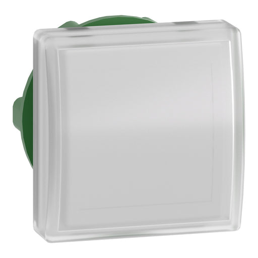 Schneider Electric - Frontelement für Leuchtmelder ZB5CV013 ws, quadr. f.LED-Mod