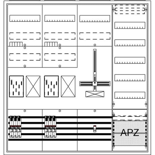 Striebel&John - Zähler-Komplettschrank Komplettschrank BA47BH5 APBKE-IA472Z2R1S1V5A