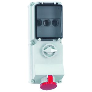 Bals Elektrotech - CEE-Steckdose abschaltbar, abgesichert (IEC 60309) Wandsteckdose abschaltbar 178 abgesichert 63A 4p