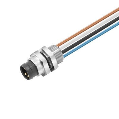 Weidmüller - Rundsteckverbinder, Einbau (mit Leitung) Steckverbinder SAIEM8R40.5UFPM8 Stift, M8 Rast