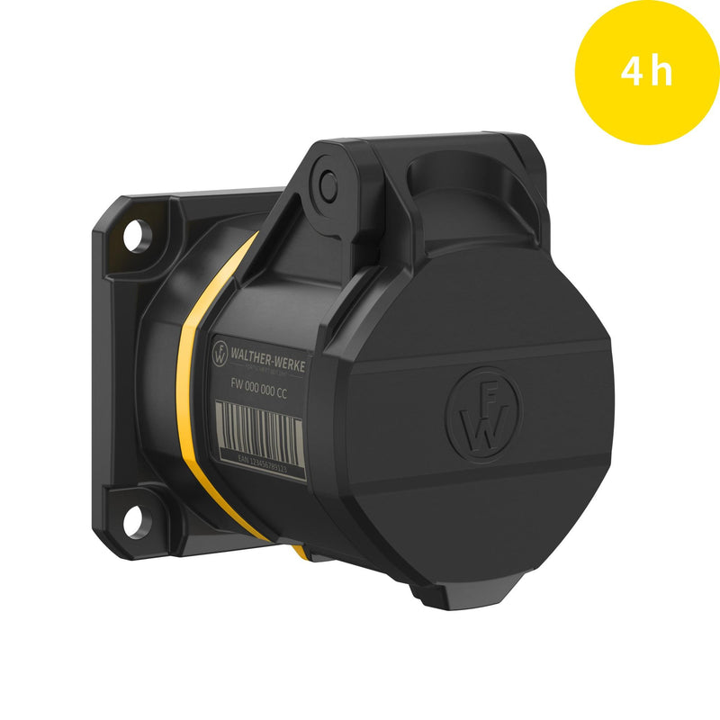 Walther Werke - CEE-Anbausteckdose (IEC 60309) CEE NEO Anbaudose FW412304CC gerade 1 6A 3P 4h