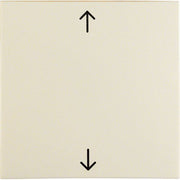 Berker - Abdeckung/Bedienelement für Installationsschalterprogramme Wippe ws/gl 16208912 Symbol Pfeil