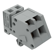 WAGO - Kabelsteckverbinder für Leiterplattensteckverbinder 1-Leiter Federleiste 731-502/008-000 CAGECLAMP 2,5mm²,gr − 100 Stück