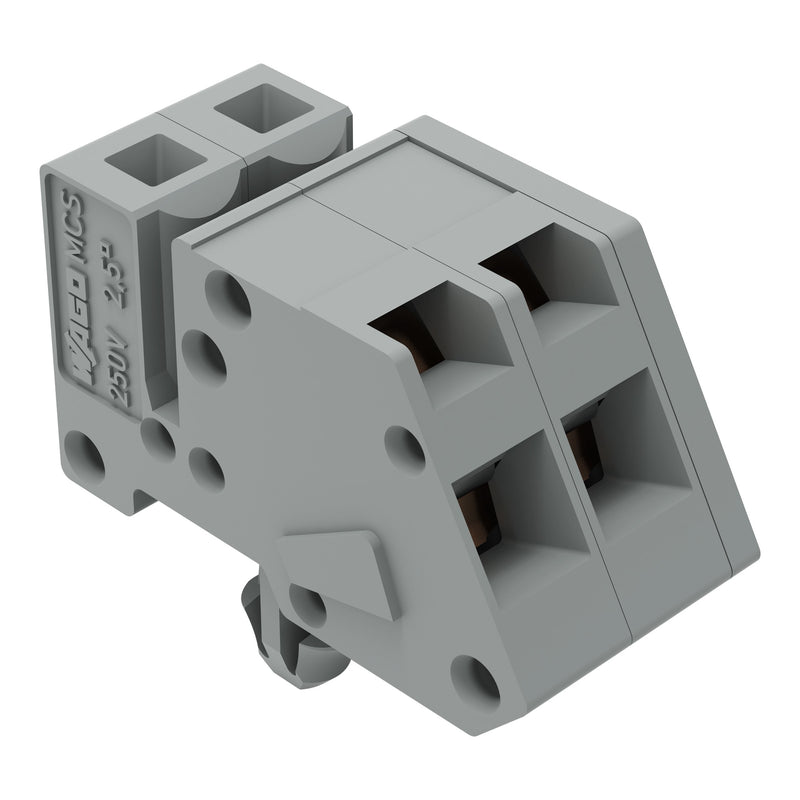 WAGO - Kabelsteckverbinder für Leiterplattensteckverbinder 1-Leiter Federleiste 731-502/008-000 CAGECLAMP 2,5mm²,gr − 100 Stück