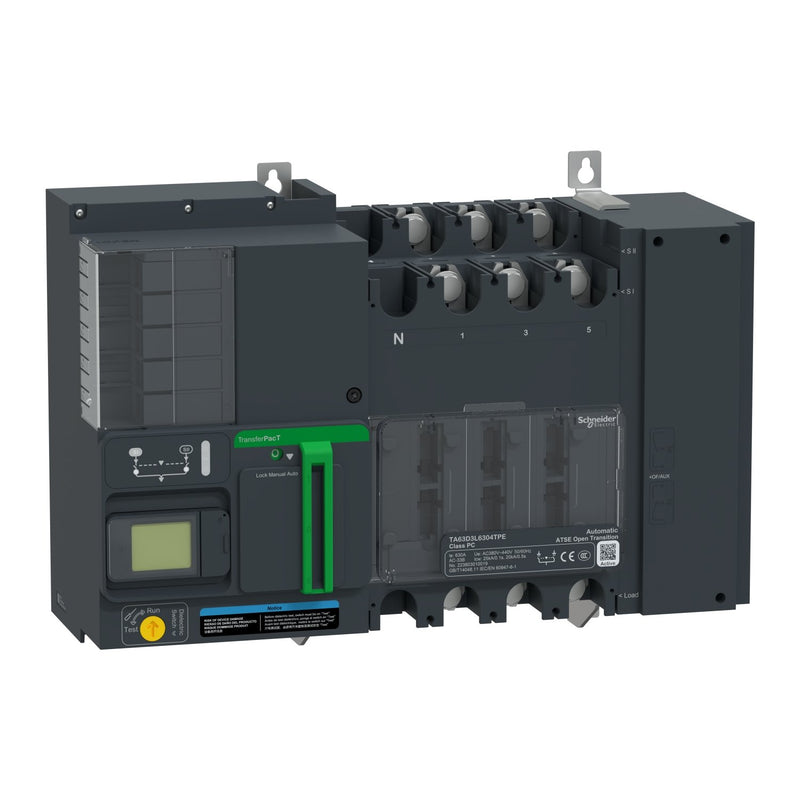Schneider Electric - Lastschalter Netzumschaltung autom. TA63D3L4004TPE 400A 400V 3P LCD