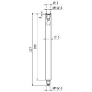 DEHN - Zubehör/Ersatzteile für Erdung und Blitzschutz Sockelhalterstangenset 3x SOH 3 200 V2A 16x200mm NIRO für