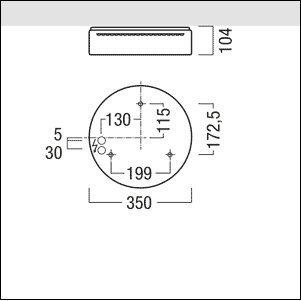 Zumtobel Group - Decken-/Wandleuchte LED-Wannenleuchte PERLUCE O #42182978 2200-840D350LDEIP50