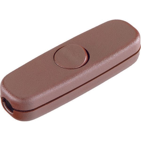 Bachmann - Schnurschalter/-dimmer Schnur-Zwischenschalter 924.045 braun