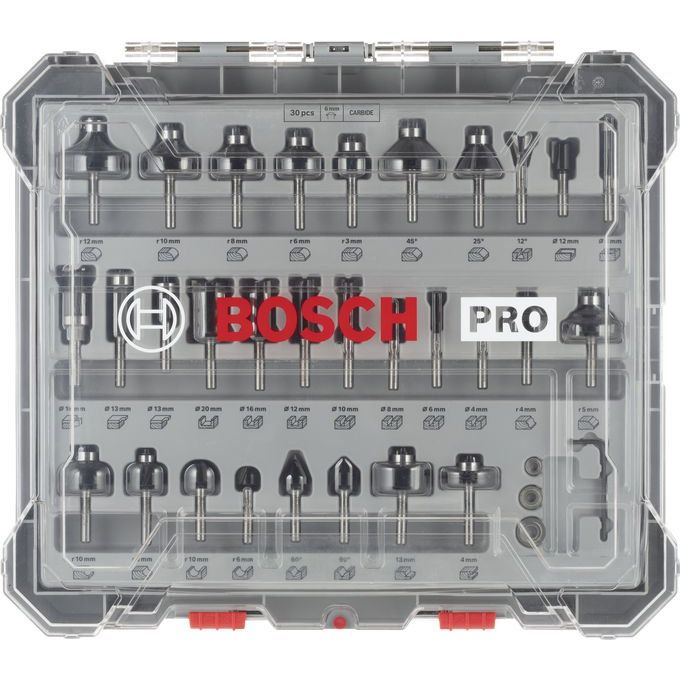 Bosch - Werkzeugset PRO Nutfräser- Set, 2607017474 gemischt Schaft 6 mm