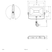 EVN Lichttechnik - Downlight/Strahler/Flutlicht LED-Fluter LFA3001S IP65, 5700K 2300lm
