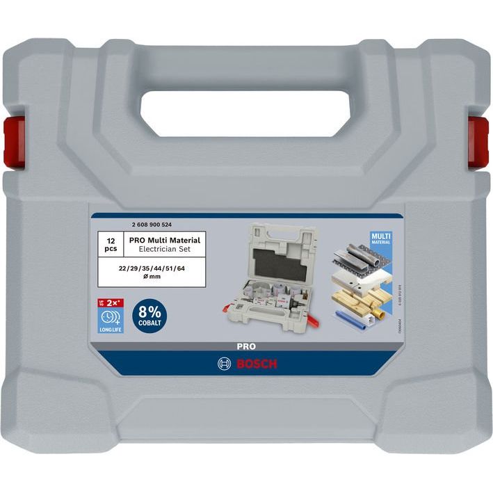 Bosch Power Tools - Werkzeugset PRO Multi Material 2608900524VE(12) Lochsägen-Set  − 1 Packung
