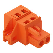 WAGO - Kabelsteckverbinder für Leiterplattensteckverbinder 1-Leiter-Federleiste 231-302/031-000 CAGECLAMP,2,5mm²,or − 100 Stück
