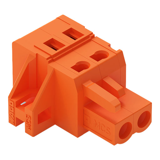WAGO - Kabelsteckverbinder für Leiterplattensteckverbinder 1-Leiter-Federleiste 231-302/031-000 CAGECLAMP,2,5mm²,or − 100 Stück