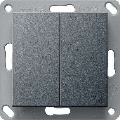 Gira - Bedienelement intelligent Funk-Wandsend. batterielos 242228 2fach anthrazit