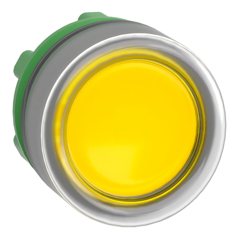 Schneider Electric - Frontelement für Drucktaster Leuchtdrucktaster ZB5AW583C0 gelb, 22mm, in grau