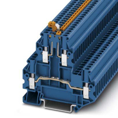 Phoenix Contact - Trenn- und Messtrenn-Reihenklemme Messertrennklemme UTTB 2,5-MT-P/P BU − 50 Stück