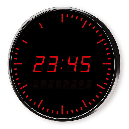 Peweta - Uhr LED-Digitaluhr 71.525.551 rund,D=400mm