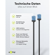 Goobay - Patchkabel Kupfer Patchkabel U/UTP Cat6 74239 Ultraflexibel,slim,s