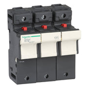 Schneider Electric - Halter für zylindrische Sicherung Sicherungshalter DF223C 125A 3p 22x58mm − 2 Stück
