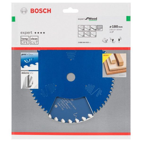 Bosch - Kreissägeblatt Expert for 2608644033 Wood H 180 x 30 Z36