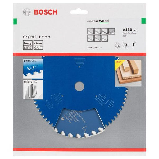 Bosch - Kreissägeblatt Expert for 2608644033 Wood H 180 x 30 Z36
