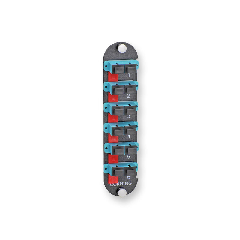 Corning - Moduleinsatz für Patchpanel LWL CCH Panel sw 12 Fiber CCHE-CP12-72 6x SC-DX SM Keram