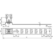 DEHN - Dachleitungshalter für Blitzschutz Dachleitungshalter DLH UG 8 H20 L335V2A UNIgrip NIRO