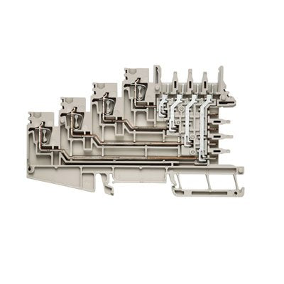 Weidmüller - Durchgangs-Reihenklemme Klemme ZRV 2.5/2 Federanschl.,2.5mm² − 50 Stück