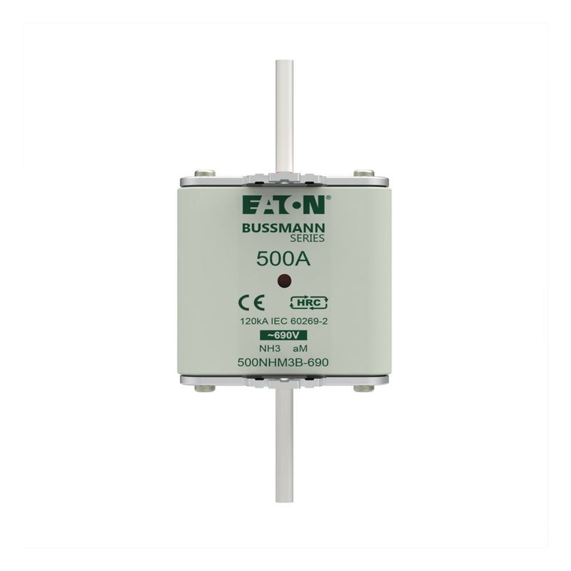 Eaton - Messersicherung Sicherungseinsatz Nieders. 500NHM3B-690 500A AC 690V 120kA − 3 Stück